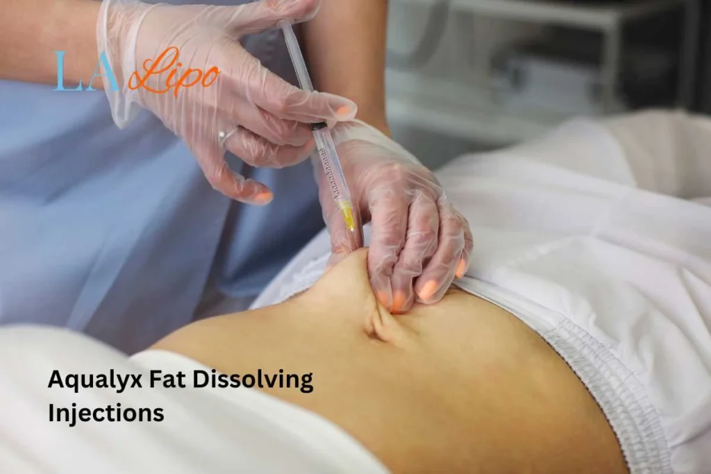 woman having fat dissolving injections Earl's Court in the stomach