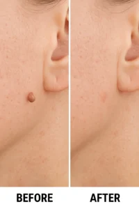 Skin tags removal Earl's Court before and after